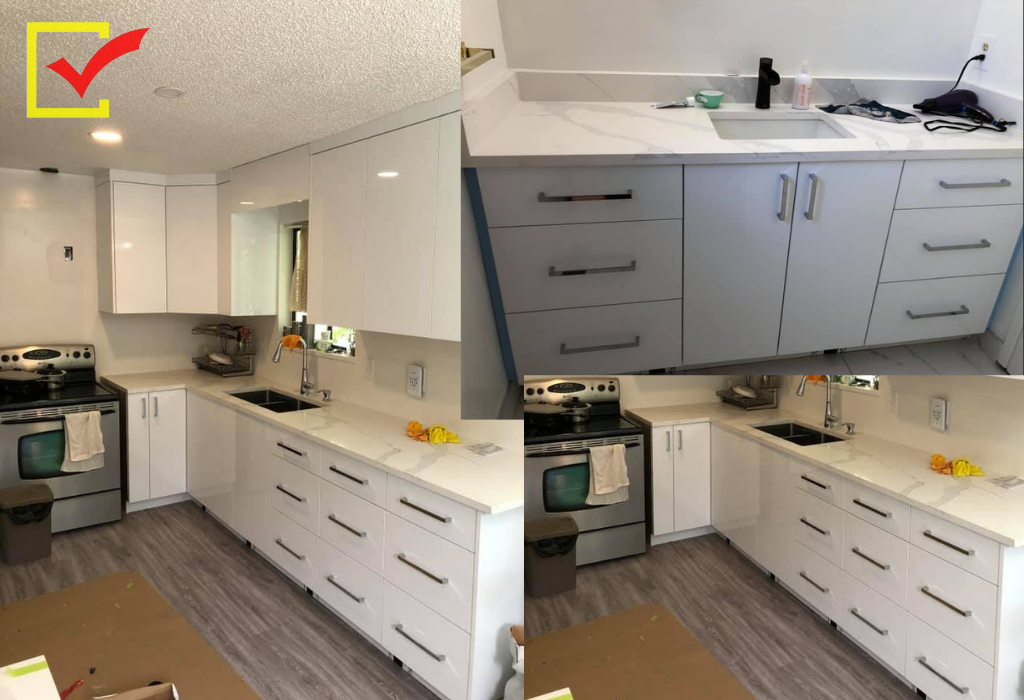 Kitchen project we did for our customer in E 14th Avenue, Vancouver